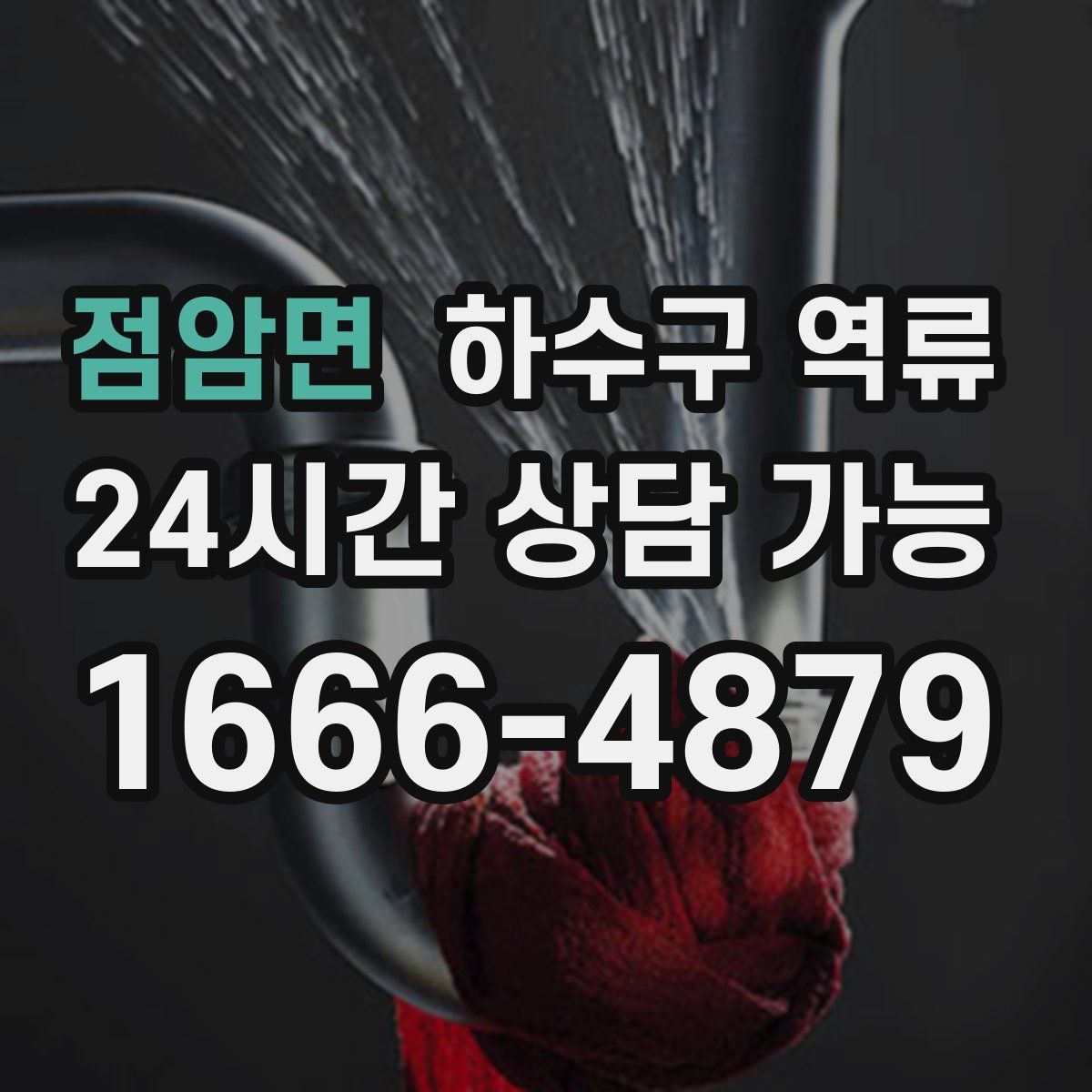점암면 하수구 역류