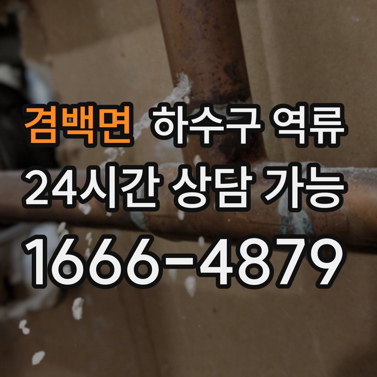 겸백면 하수구 역류