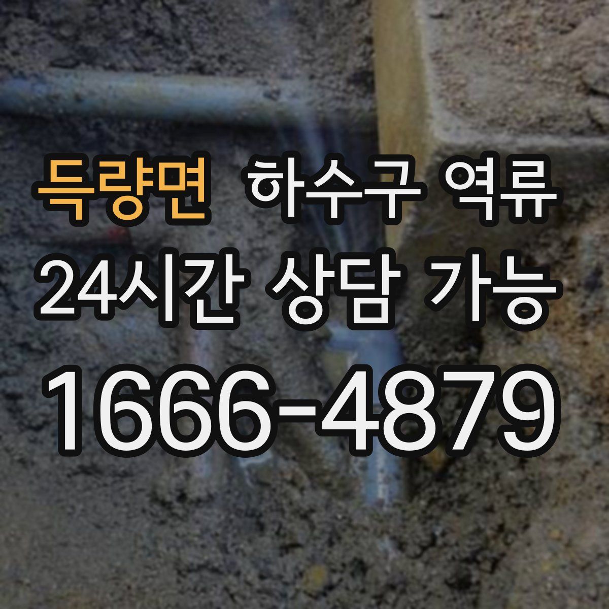 득량면 하수구 역류