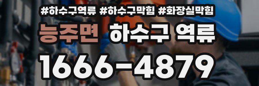 능주면 하수구 역류