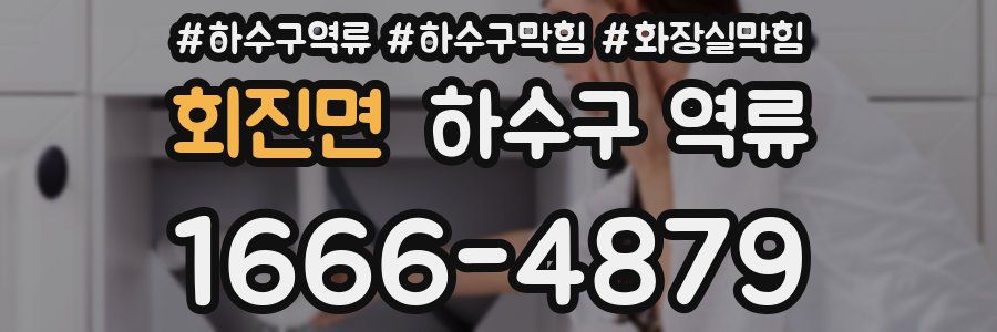 회진면 하수구 역류