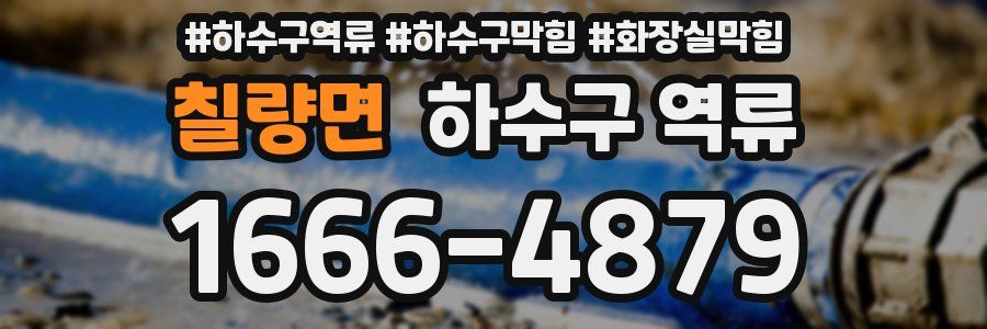 칠량면 하수구 역류