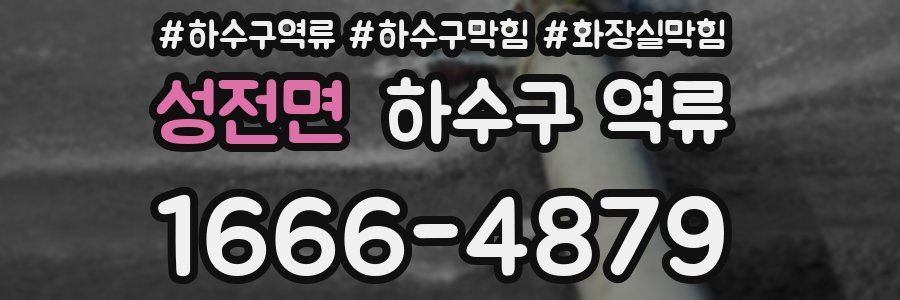 성전면 하수구 역류