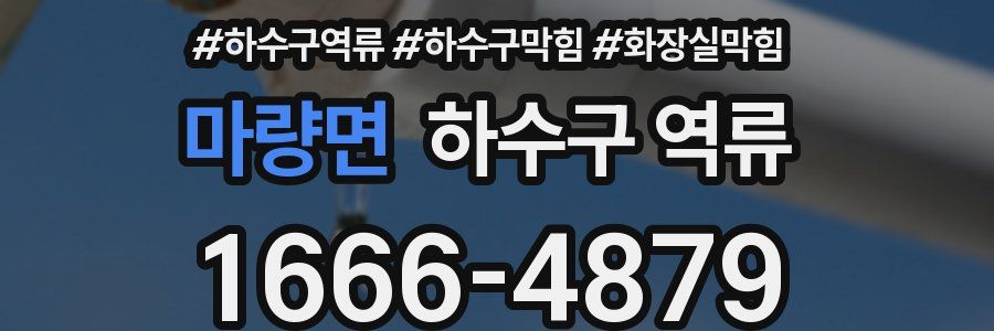 마량면 하수구 역류