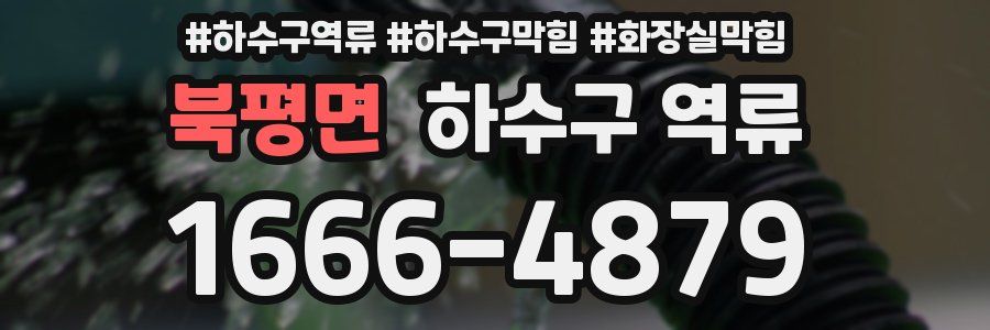 북평면 하수구 역류