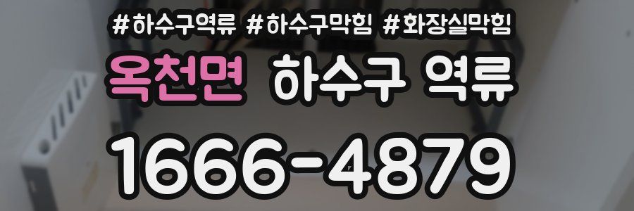 옥천면 하수구 역류