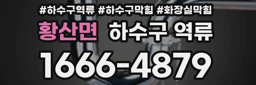 황산면 하수구 역류