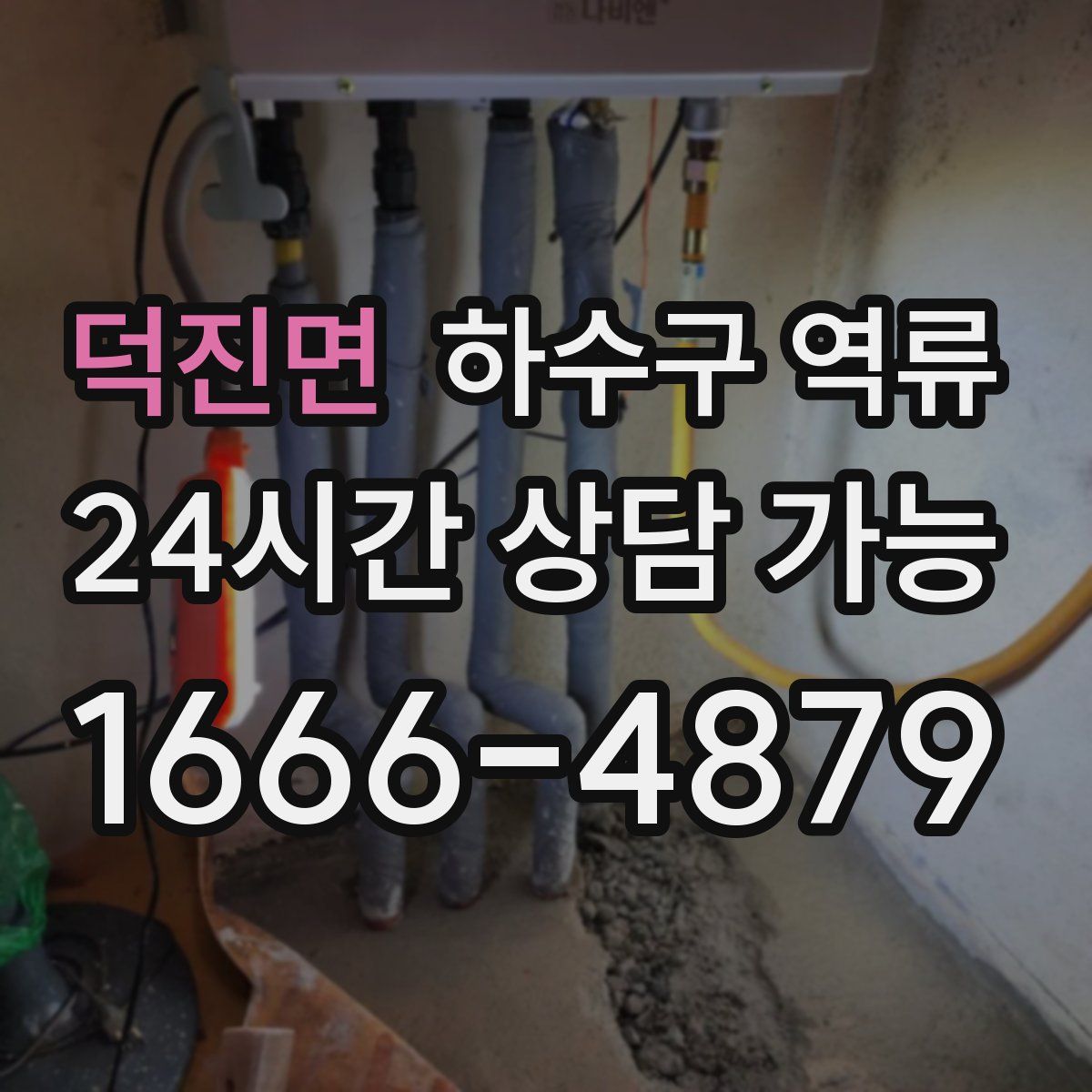 덕진면 하수구 역류