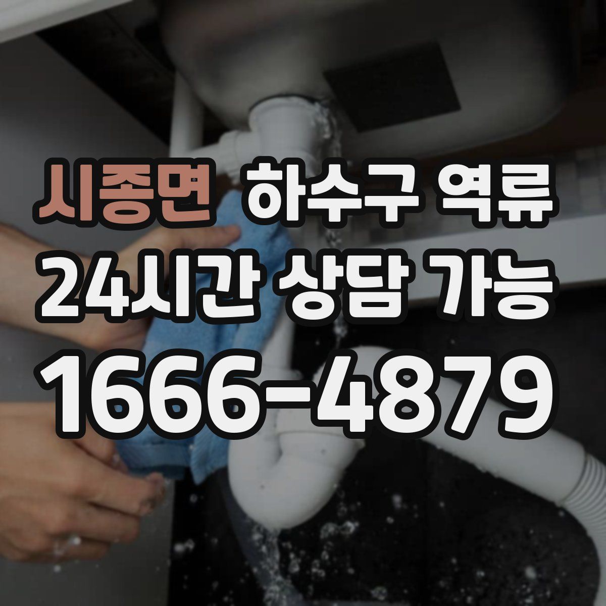 시종면 하수구 역류