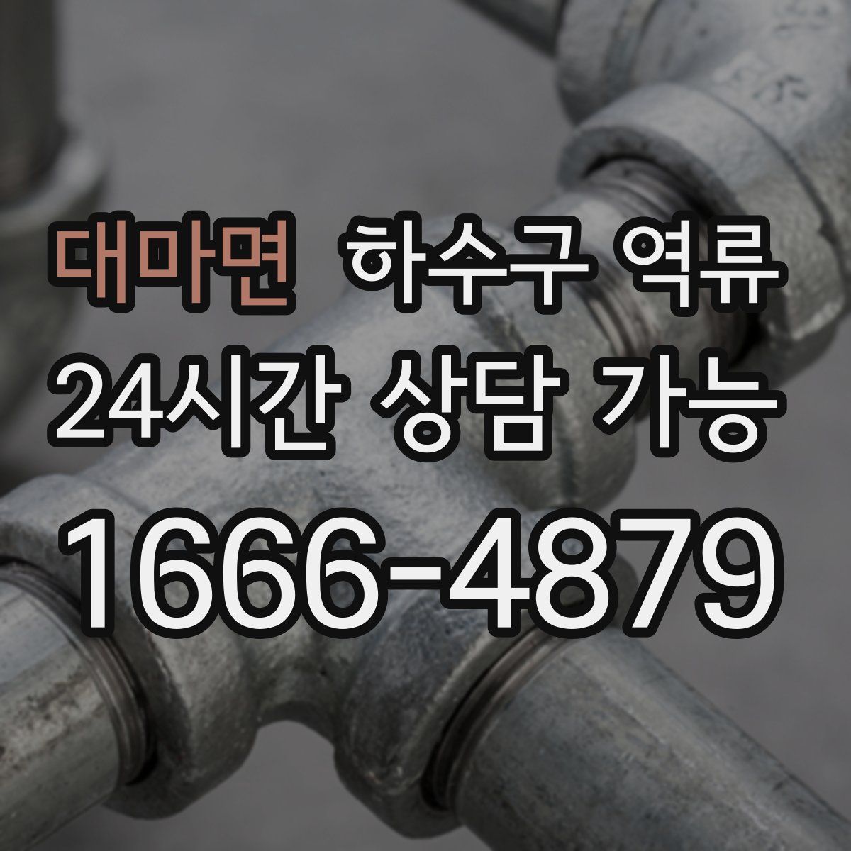 대마면 하수구 역류