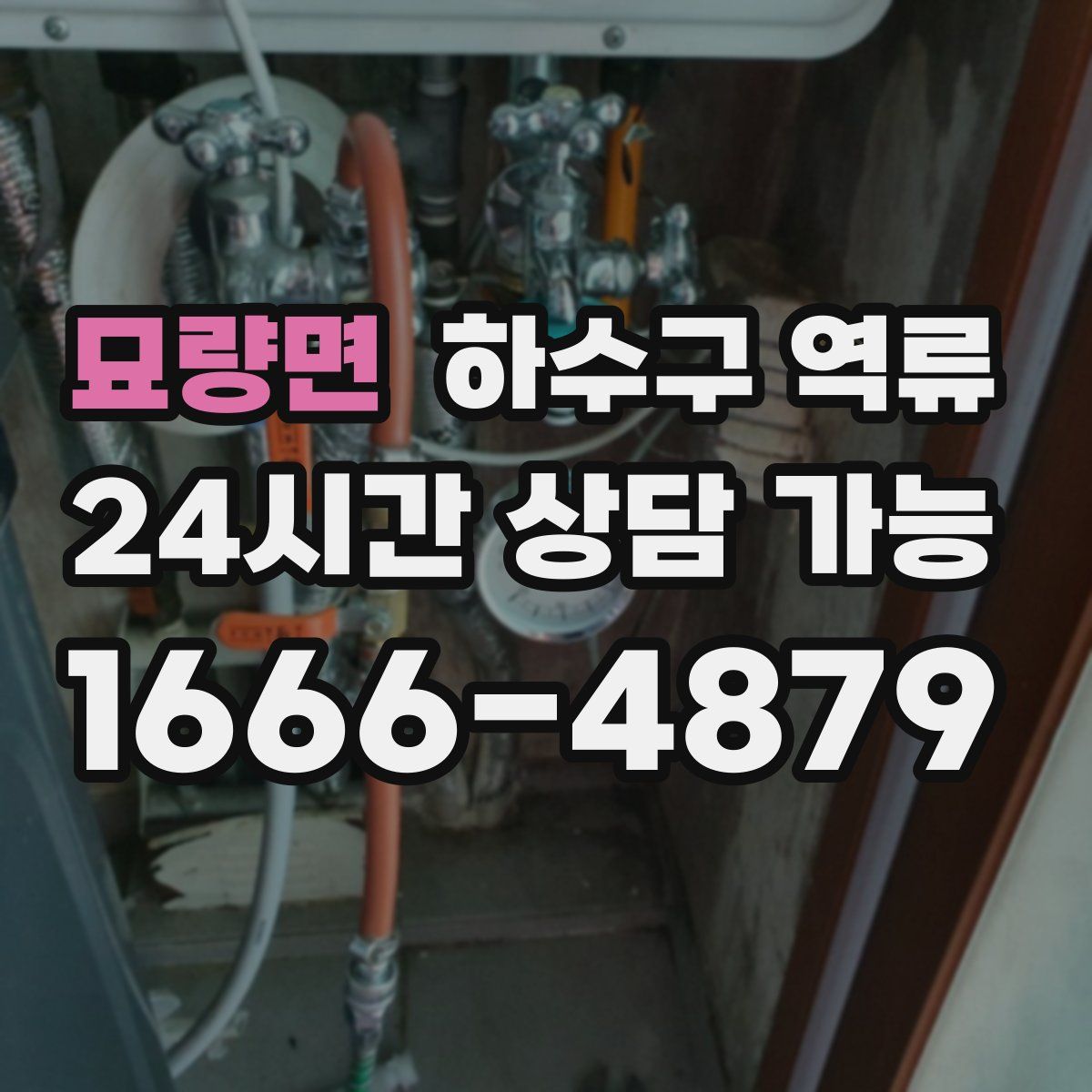 묘량면 하수구 역류