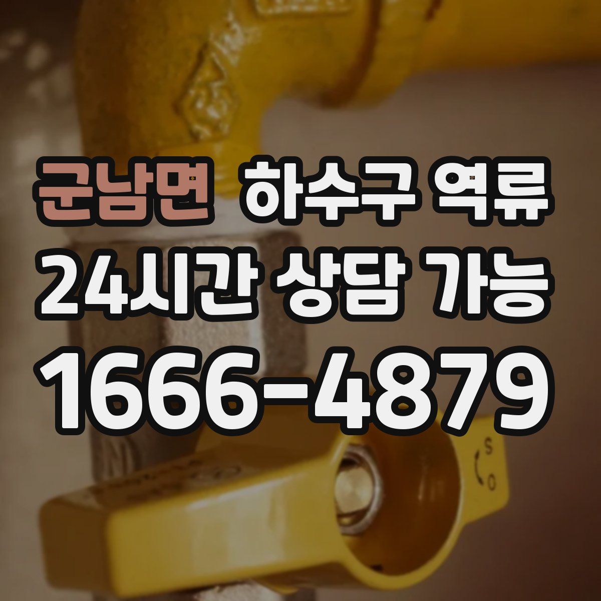 군남면 하수구 역류