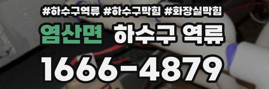 염산면 하수구 역류