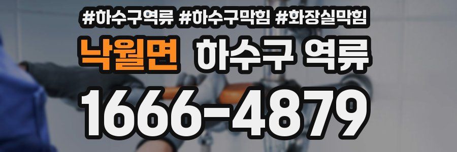낙월면 하수구 역류