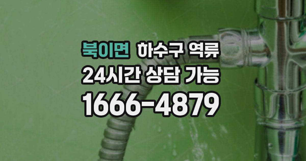 북이면 하수구 역류