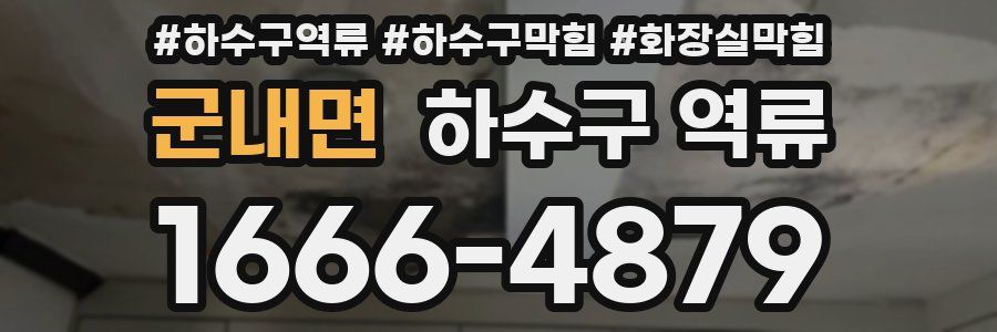 군내면 하수구 역류