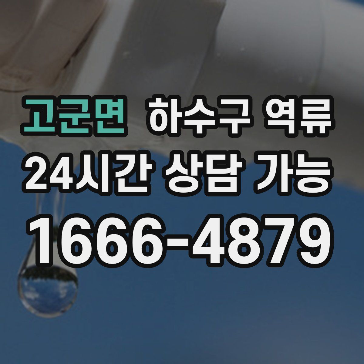 고군면 하수구 역류