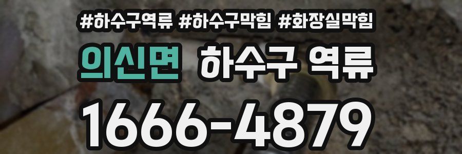 의신면 하수구 역류