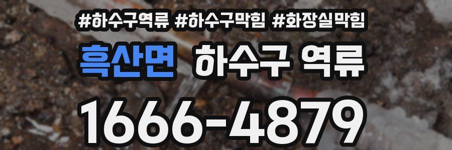 흑산면 하수구 역류