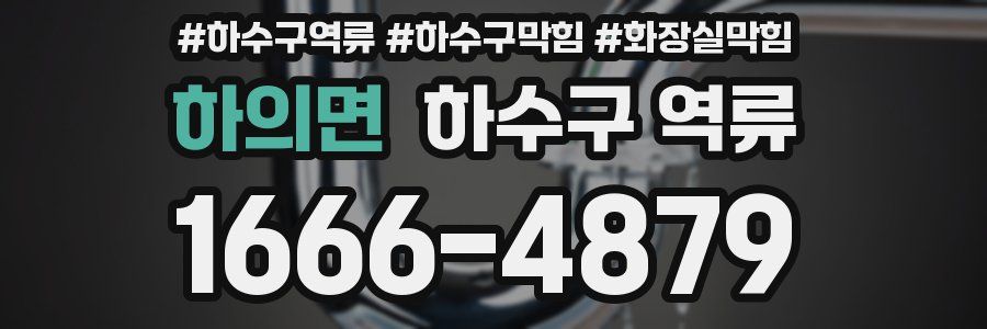 하의면 하수구 역류