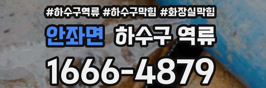 안좌면 하수구 역류