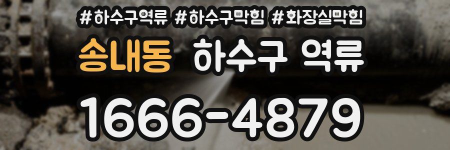 송내동 하수구 역류