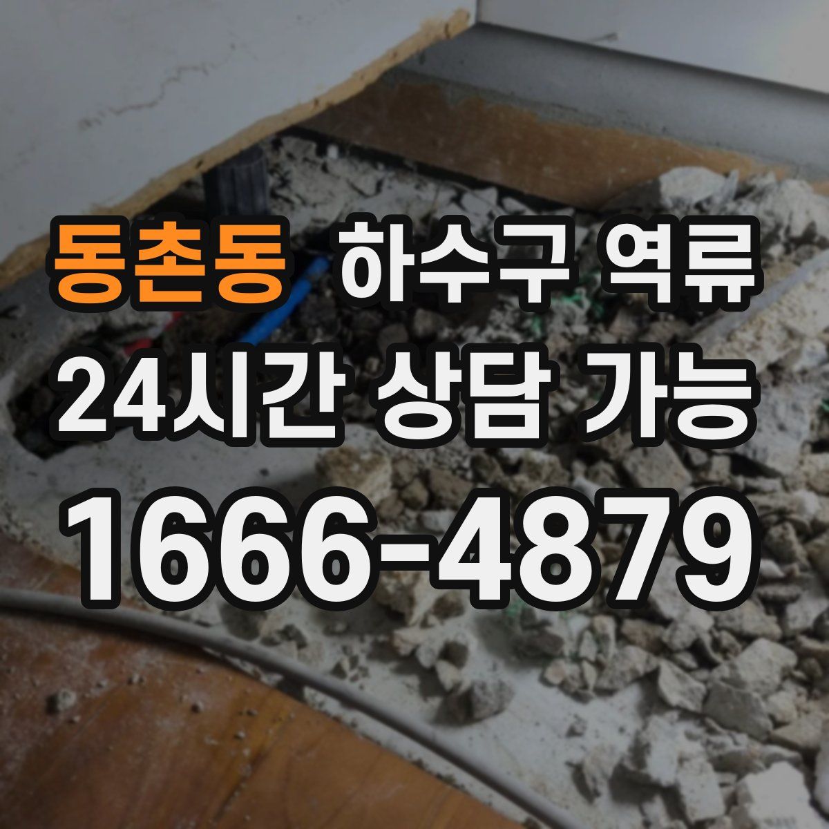 동촌동 하수구 역류