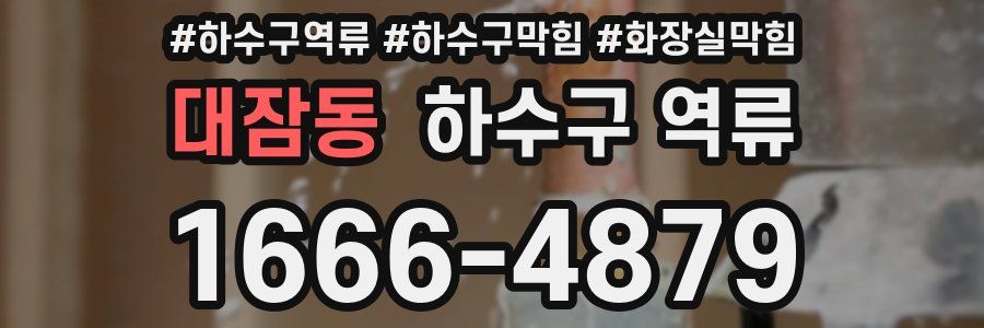 대잠동 하수구 역류