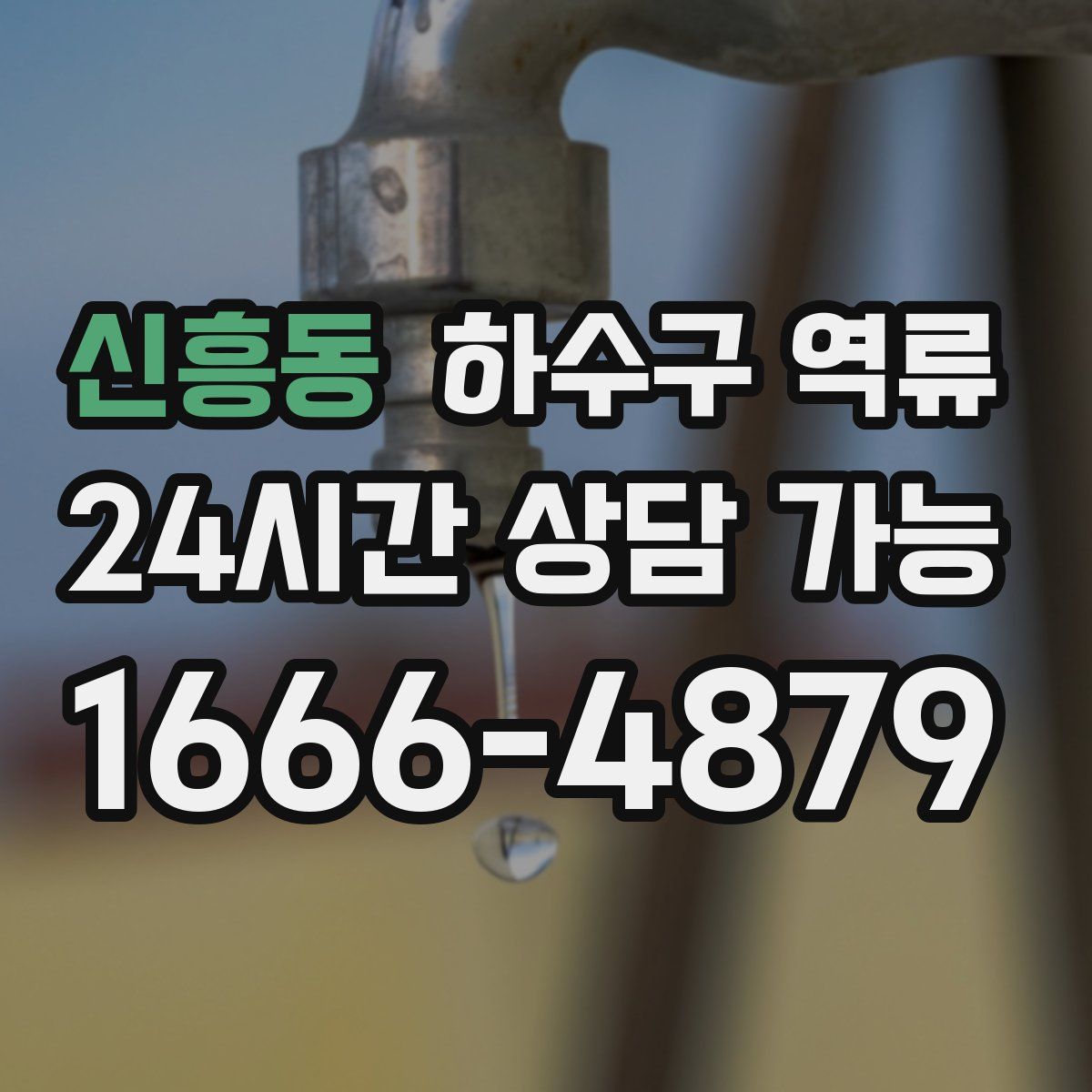 신흥동 하수구 역류