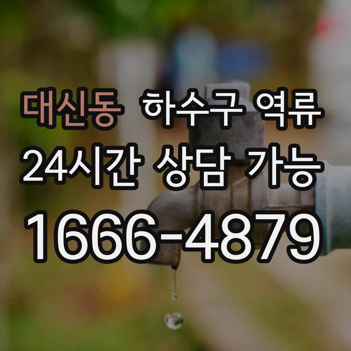 대신동 하수구 역류