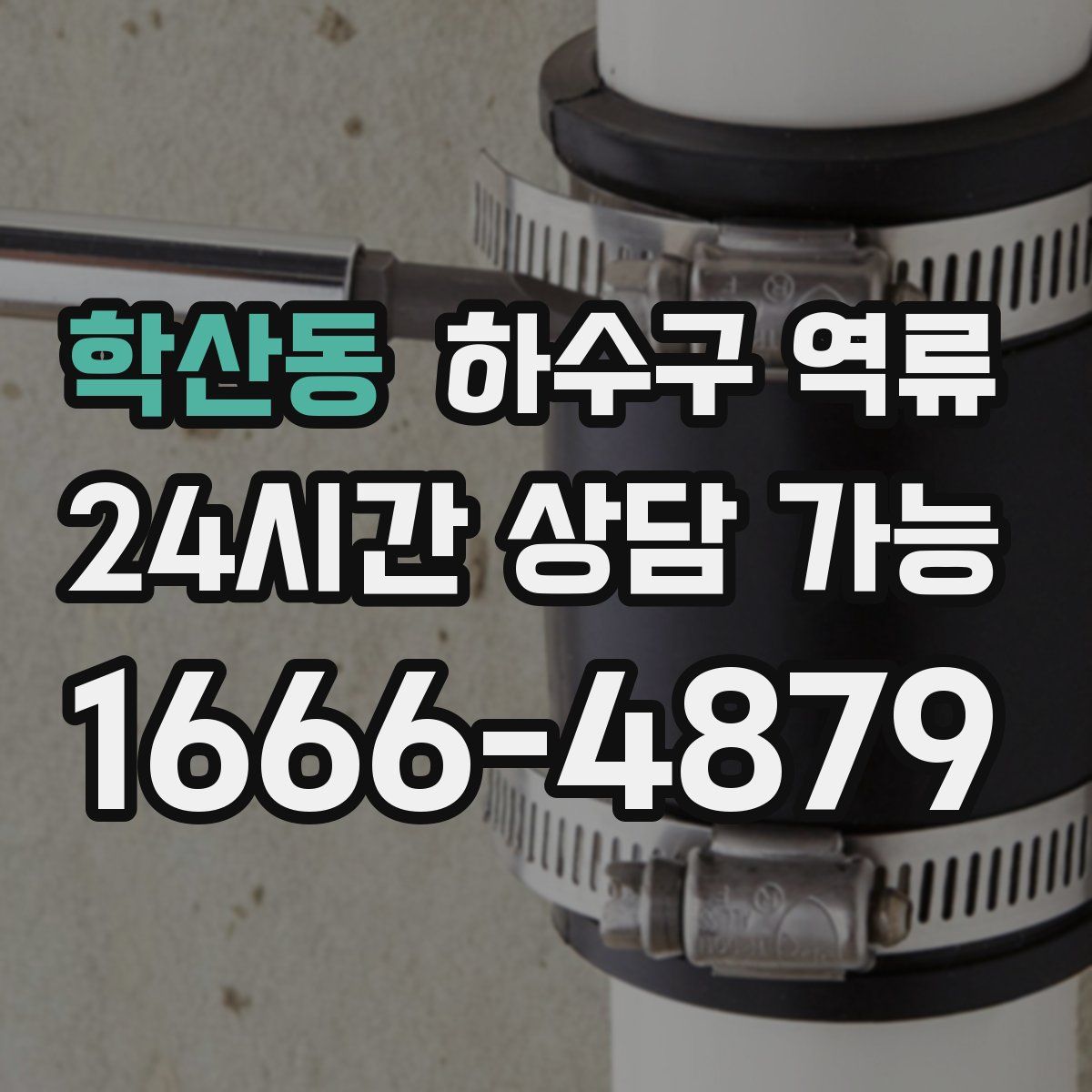 학산동 하수구 역류