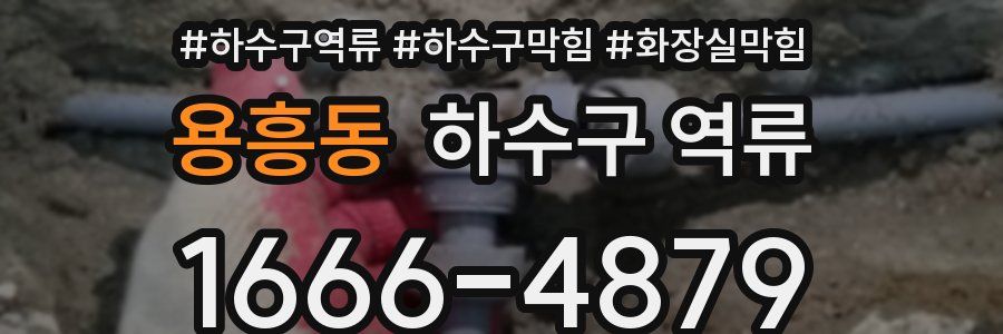 용흥동 하수구 역류