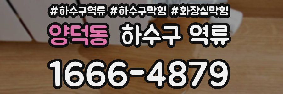 양덕동 하수구 역류