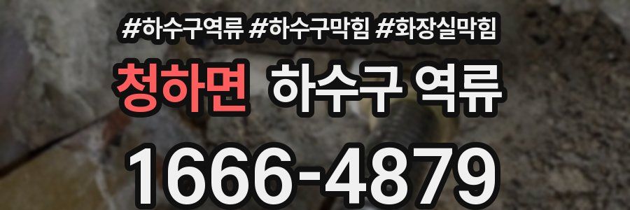 청하면 하수구 역류