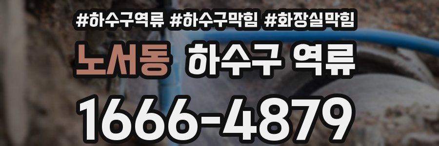 노서동 하수구 역류