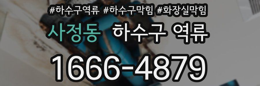 사정동 하수구 역류