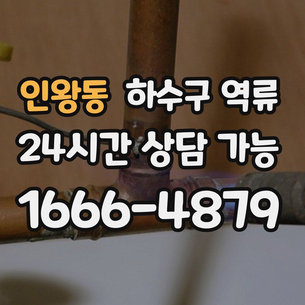 인왕동 하수구 역류