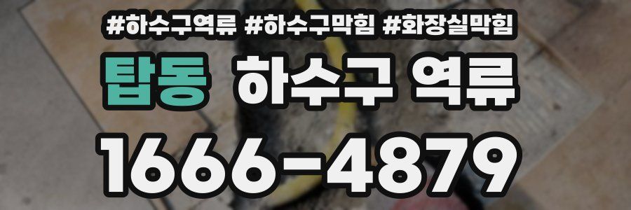 탑동 하수구 역류