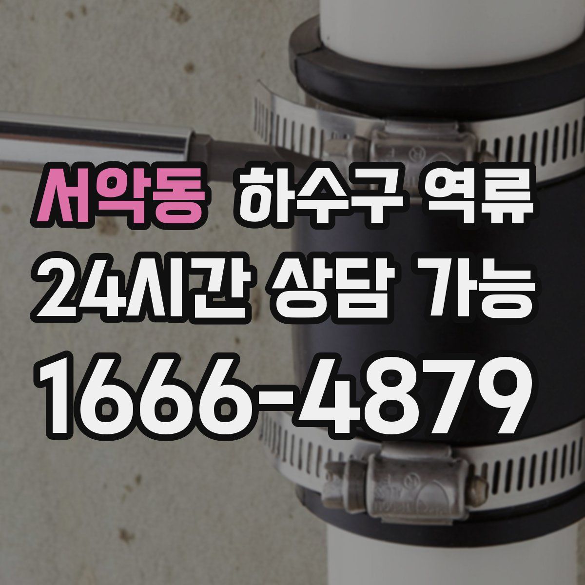 서악동 하수구 역류