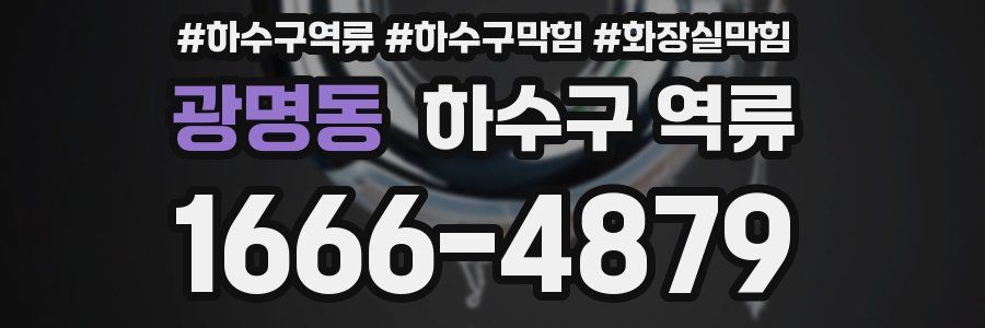 광명동 하수구 역류