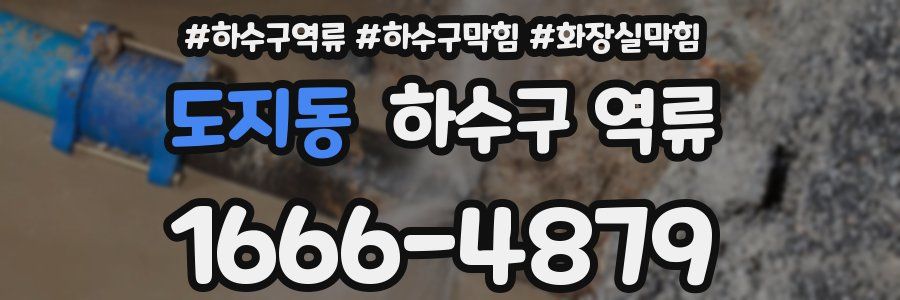 도지동 하수구 역류