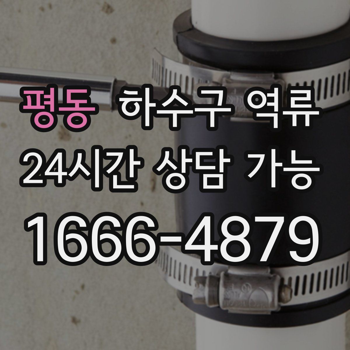 평동 하수구 역류