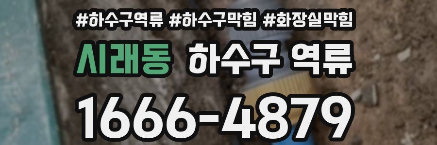 시래동 하수구 역류