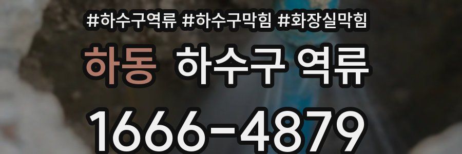 하동 하수구 역류