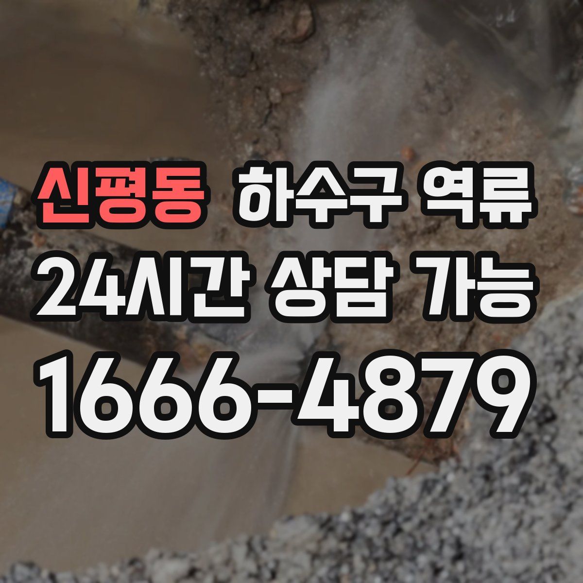 신평동 하수구 역류