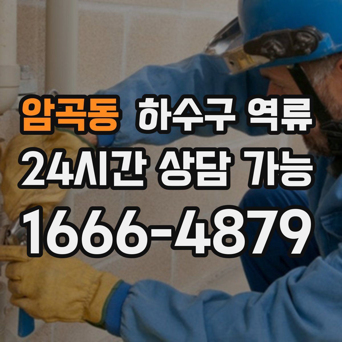 암곡동 하수구 역류