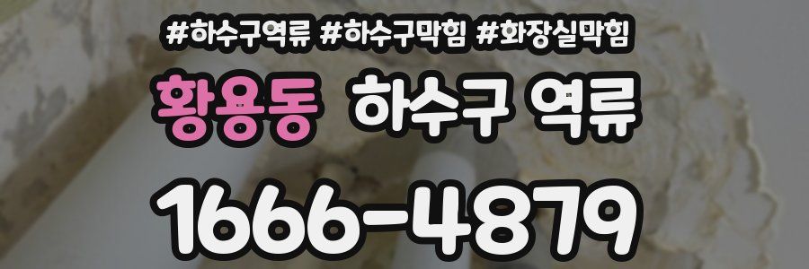 황용동 하수구 역류