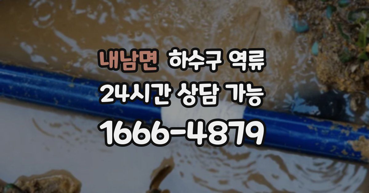 내남면 하수구 역류