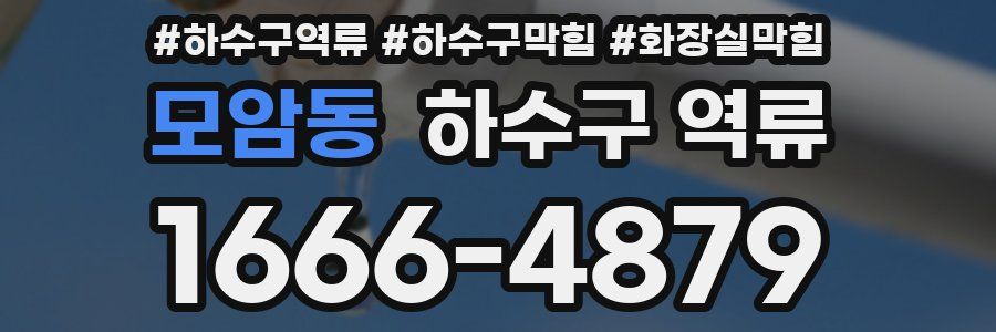 모암동 하수구 역류