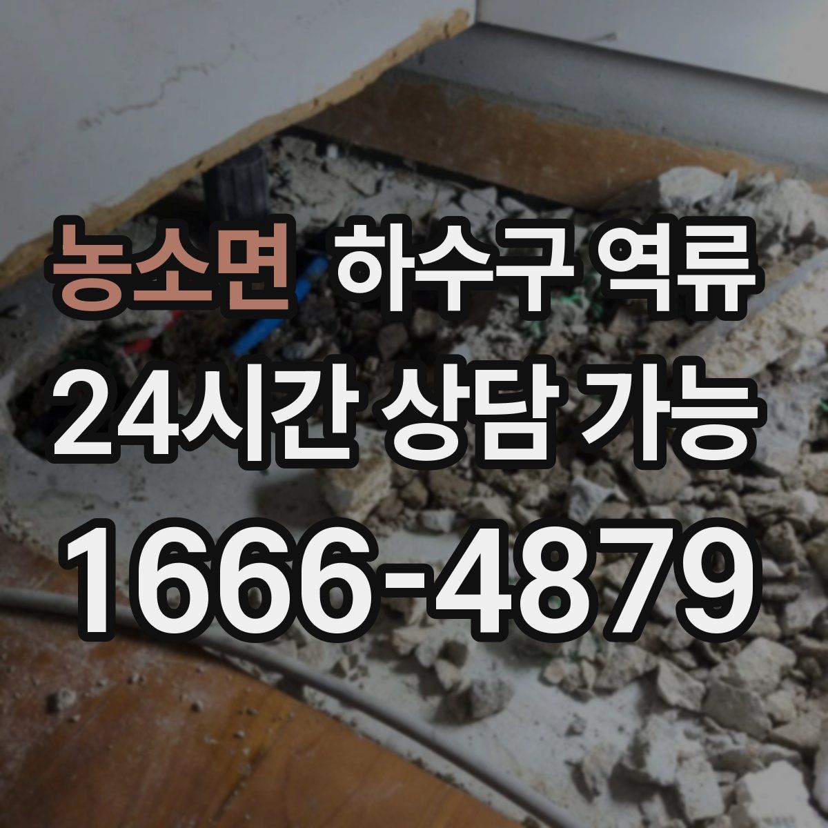 농소면 하수구 역류